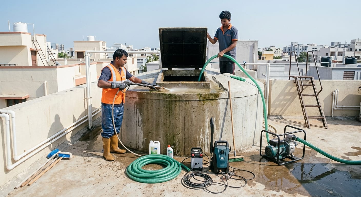 Water Tank Cleaning 1000ltr