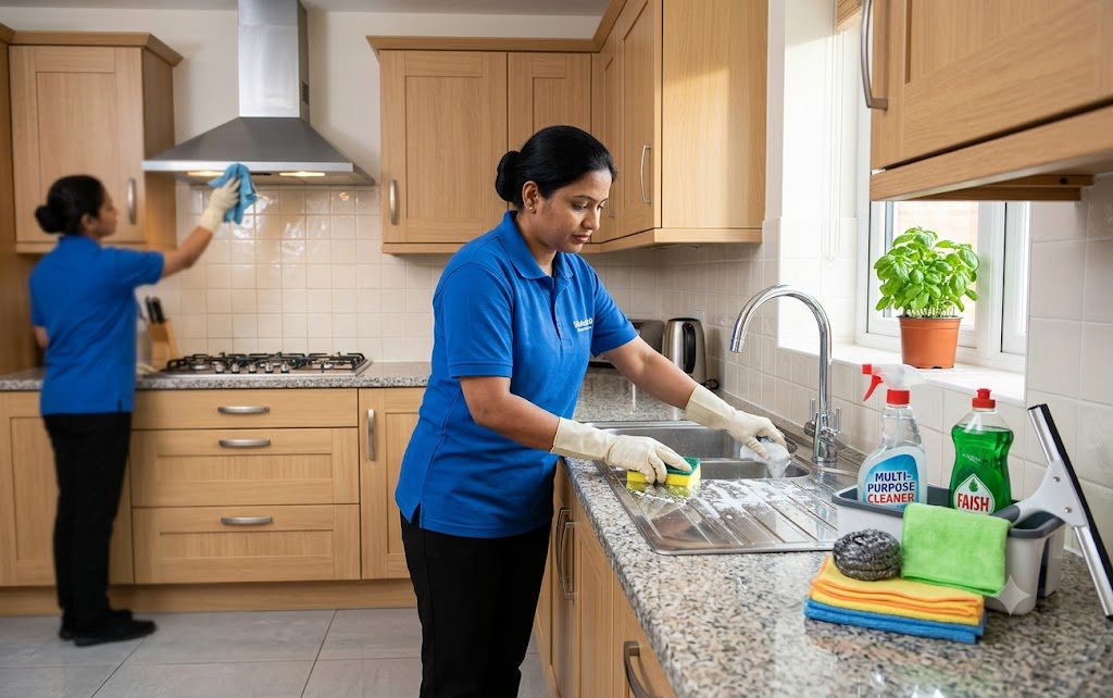 Kitchen  Cleaning ( furnished without chimney (size100-150sqft)