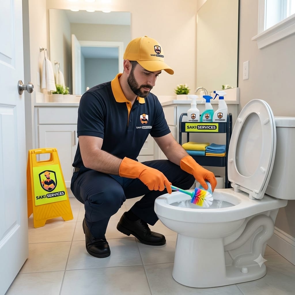 Intense bathroom cleaning (6 bathroom combo)