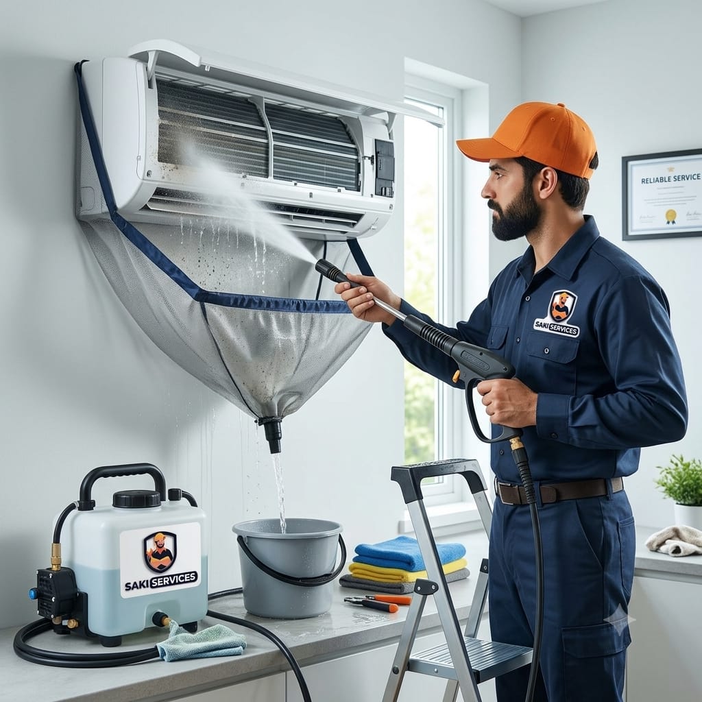 Split AC foam Jet Pressure